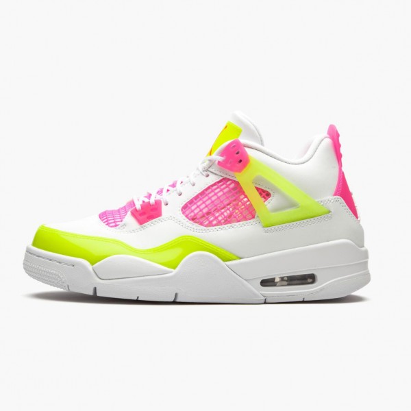 Jordan 4 Retro "White Lemon Pink" Dame/Herre CV7808 100 Hvit/Lemon Venom/Rosa Blast 