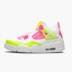 Blå  Jordan 4 Retro White Lemon Pink Dame/Herre CV7808 100 Hvit/Lemon Venom/Rosa Blast Sko