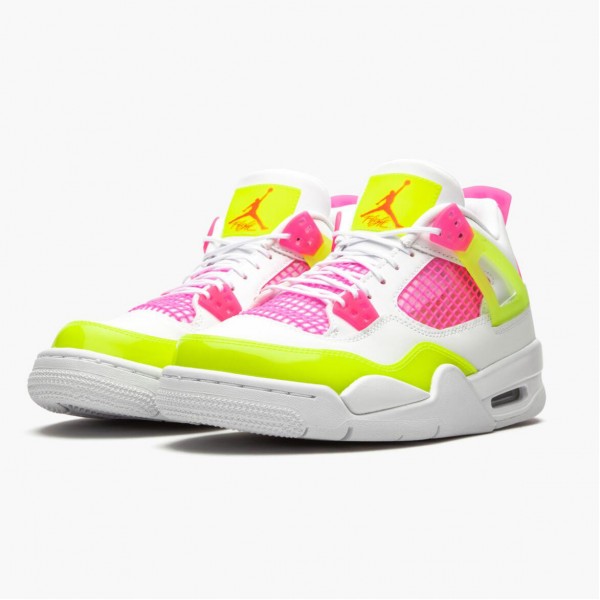 Jordan 4 Retro "White Lemon Pink" Dame/Herre CV7808 100 Hvit/Lemon Venom/Rosa Blast 