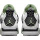 Hvit  Jordan 4 Retro Seafoam Hvit Oil Grønn-Dark Ash AQ9129-103 Sko