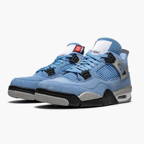 Jordan 4 Retro "University Blue" CT8527 400 University Blå/Tech Grå-Whit Dame/Herre 