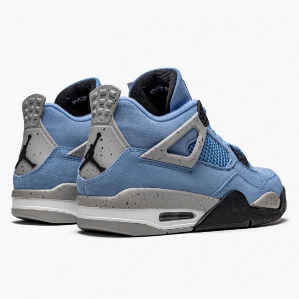 Hvit  Jordan 4 Retro University Blue CT8527 400 University Blå/Tech Grå-Whit Dame/Herre Sneakers