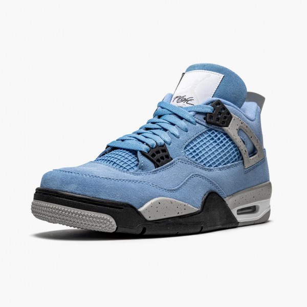 Hvit  Jordan 4 Retro University Blue CT8527 400 University Blå/Tech Grå-Whit Dame/Herre Sneakers