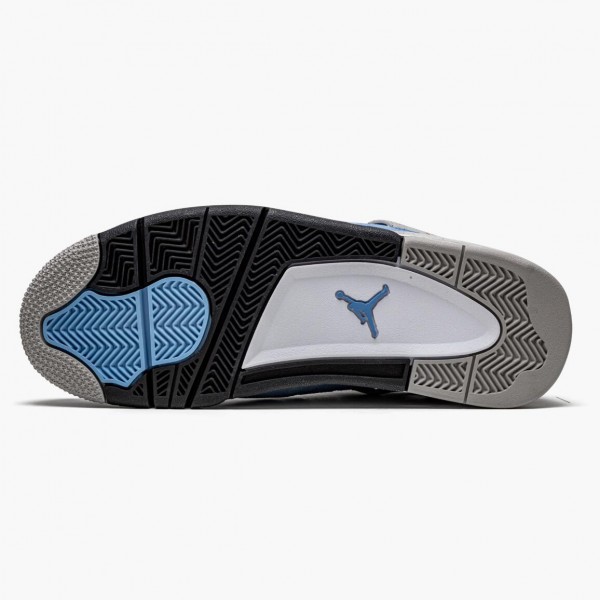 Hvit  Jordan 4 Retro University Blue CT8527 400 University Blå/Tech Grå-Whit Dame/Herre Sneakers