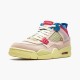 Butikk  Union LA x Jordan 4 Retro Off Noir Dame/Herre Guava Ice/Light Bone-Brigade B DC9533 800 Sneakers