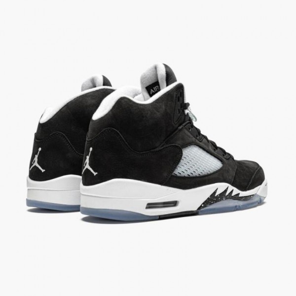 Blå  Jordan 5 Oreo 2021 Dame/Herre Svart Hvit-Cool Grå CT4838 011 Sneakers