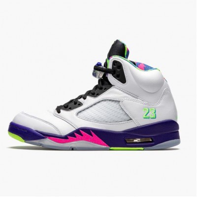 Jordan 5 Retro Alternate Bel-Air Dame/Herre Hvit Rosa-Ghost Grønn DB3335 100