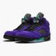 Svart  Jordan 5 Retro Alternate Grape Herre Grape Ice/Svart-Clear-New Emer 136027 500 Sneakers