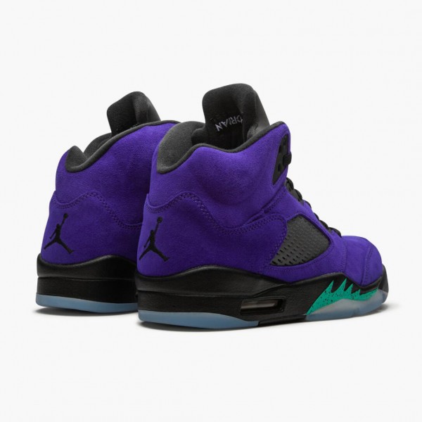 Svart  Jordan 5 Retro Alternate Grape Herre Grape Ice/Svart-Clear-New Emer 136027 500 Sneakers