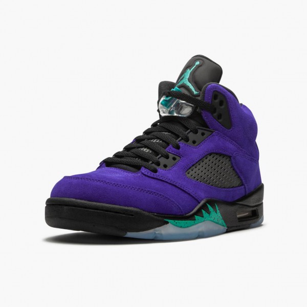 Svart  Jordan 5 Retro Alternate Grape Herre Grape Ice/Svart-Clear-New Emer 136027 500 Sneakers