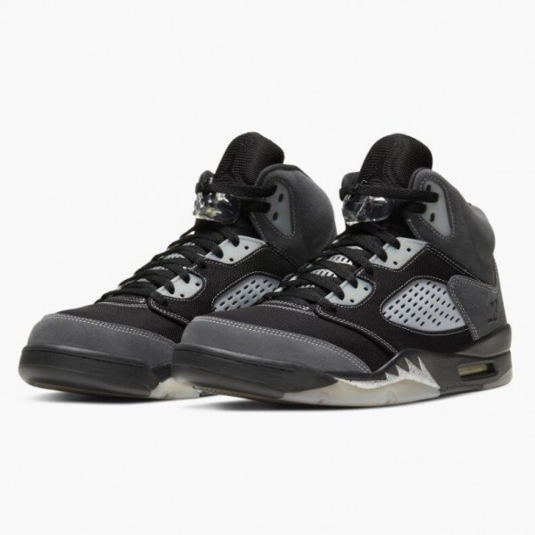 Jordan 5 Retro "Anthracite" Herre Wolf Grå Svart DB0731 001