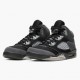 Ny  Jordan 5 Retro Anthracite Herre Wolf Grå Svart DB0731 001 Sko