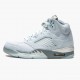 Hvit  Jordan 5 Retro Blåbird Dame/Herre With Sølv Hvit DD9336 400 Sneakers