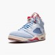 Kjøp  Jordan 5 Retro Trophy Room Ice Blue Dame/Herre Ice Blå/University Rød-Sail-M CI1899 400 Sneakers