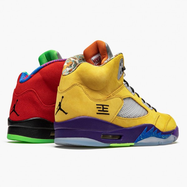 Ny  Jordan 5 Retro What The Herre Varsity Maize/Court Purple-Gho CZ5725 700 Sko