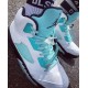 Rød  Jordan Retro 5 Island Green Dame/Herre Hvit/Svart-Hvit-Island Grønn CN2932 100 Sneakers