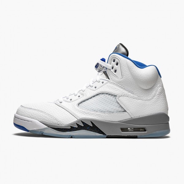 Jordan 5 Retro "White Stealth" DD0587 140 Hvit/Stealth-Svart-Hyper Roya Herre 