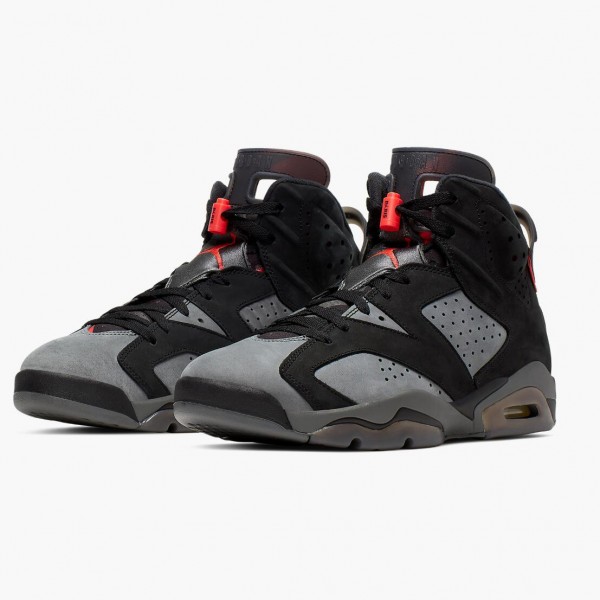 Jordan 6 Retro "PSG Paris Saint-Germain" Dame/Herre CK1229 001 Iron Grå/Infrared 23-Svart Svart