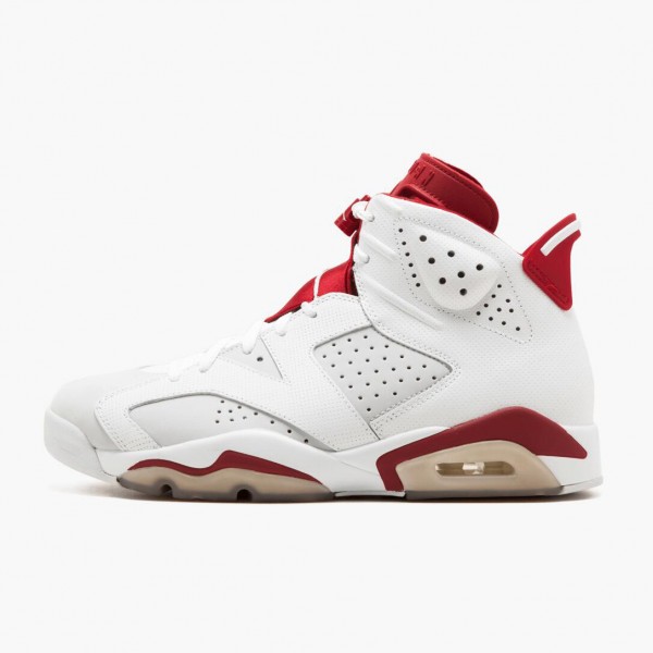 Jordan Retro 6 "Alternate" Dame/Herre 384664 113 Hvit/Gym Rød-Pure Platine Svart