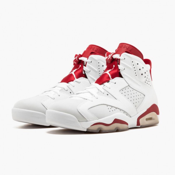 Jordan Retro 6 "Alternate" Dame/Herre 384664 113 Hvit/Gym Rød-Pure Platine Svart