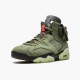 Rød  Travis Scott x Jordan 6 Retro Olive Dame/Herre CN1084 200 Medium Oliven/Svart-Sail/Univer Svart Sneakers