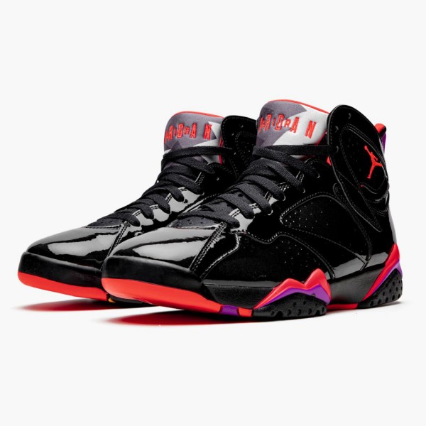 Jordan 7 Retro "Black Patent" Dame/Herre Svart/Anthracite-Smoke Grå-Br 313358 006 